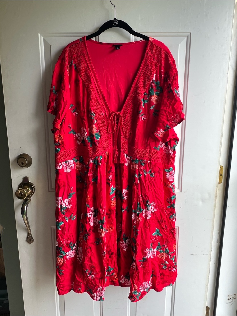 torrid Bright Red Floral Midi Dress